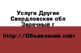 Услуги Другие. Свердловская обл.,Заречный г.